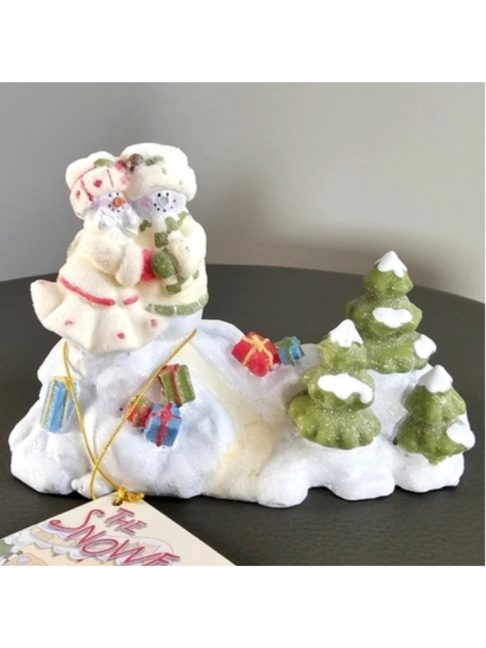 Gund Family Photo Holder Gotta Getta Gund The Snowfalls Ceramic NEW